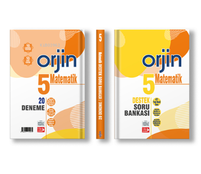  5 ORJİN MATEMATİK DESTEK SORU BANKASI + 20 DENEME (2 KİTAP) | Kolektif | Orjin Serisi | 9786257174275 
