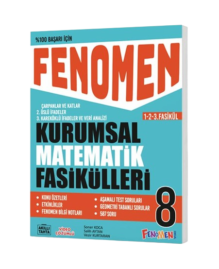  8 FENOMEN KURUMSAL MATEMATİK FASİKÜLLERİ (1 2 3 FASİKÜL) | FK | 9786256295087 | 