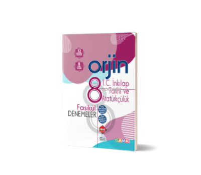  8 ORJİN İNKILAP TARİHİ VE ATATÜRKÇÜLÜK FASİKÜL DENEMELER | Kolektif | Orjin Serisi | 9786057790507 