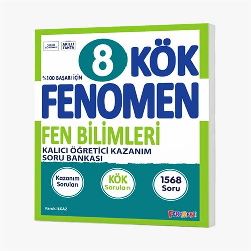  8 FENOMEN KÖK FEN BİLİMLERİ SORU BANKASI | Fenomen Serisi | 9786256972438 | 