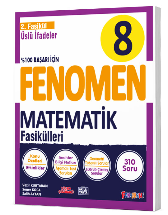 8 FENOMEN MATEMATİK 2FASİKÜL (ÜSLÜ İFADELER) | Kolektif | Fenomen Serisi | 9786257174756 | 