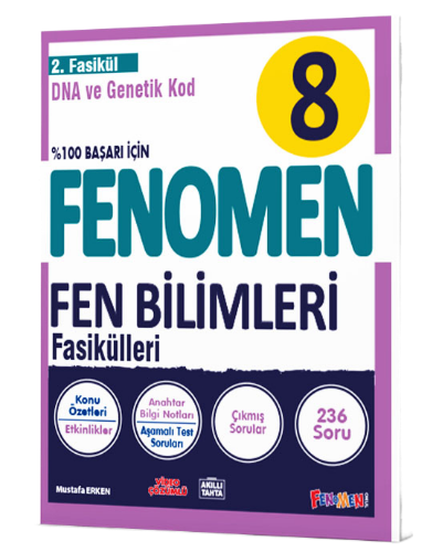  8 FENOMEN FEN BİLİMLERİ 2FASİKÜL (DNA VE GENETİK KOD) | Fenomen Serisi | 9786258450439 | 