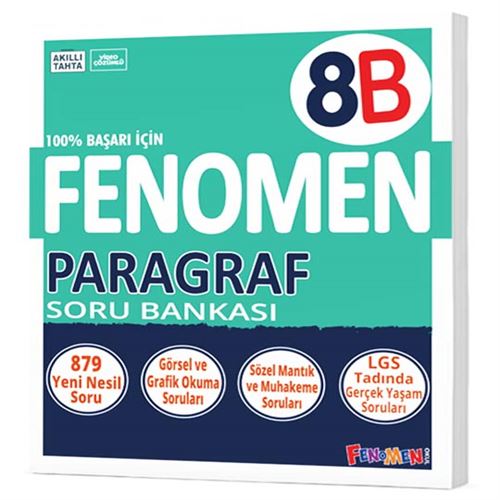  8 FENOMEN PARAGRAF (B) SORU BANKASI | Kolektif | FENOMEN OKUL | 9786052310120 | 
