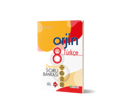  8 ORJİN TÜRKÇE DESTEK SORU BANKASI | Kolektif | Orjin Serisi | 9786057790613 