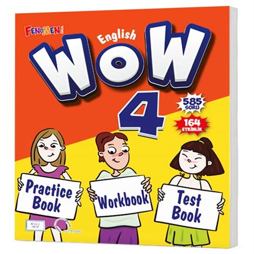  4 WOW PRACTICE BOOK + WORKBOOK + TEST BOOK | WOW İLKOKUL | 9786256972223 | 