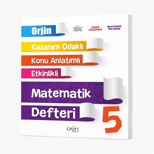  5 ORJİN MATEMATİK DEFTERİ | Orjin Serisi | 9786256972483 | 
