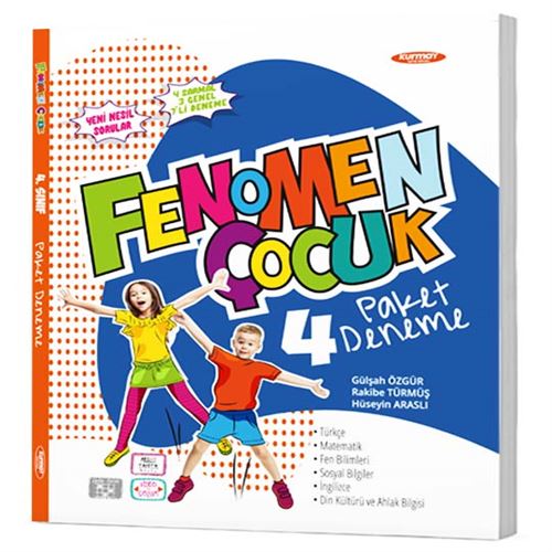  4 FENOMEN ÇOCUK TÜM DERSLER PAKET DENEME (7 DENEME) | Kolektif | FENOMEN ÇOCUK | 9786258450156 | 