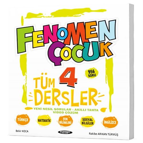  4 FENOMEN ÇOCUK TÜM DERSLER SORU BANKASI | FENOMEN ÇOCUK | 9786256972162 | 
