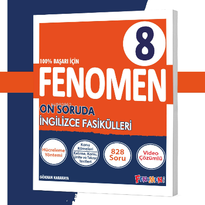  8 FENOMEN ON SORUDA İNGİLİZCE FASİKÜLLERİ (4 FASİKÜL) | Fenomen Serisi | 9786258450514 | 