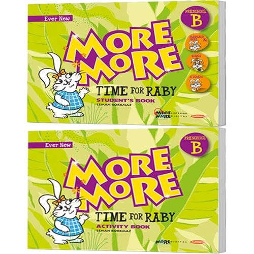  0 MORE&MORE TIME FOR RABY PRESCHOOL (B) 45 YAŞ (2 Lİ SET) | MORE&MORE İLKOKUL | 9786057790996 | 