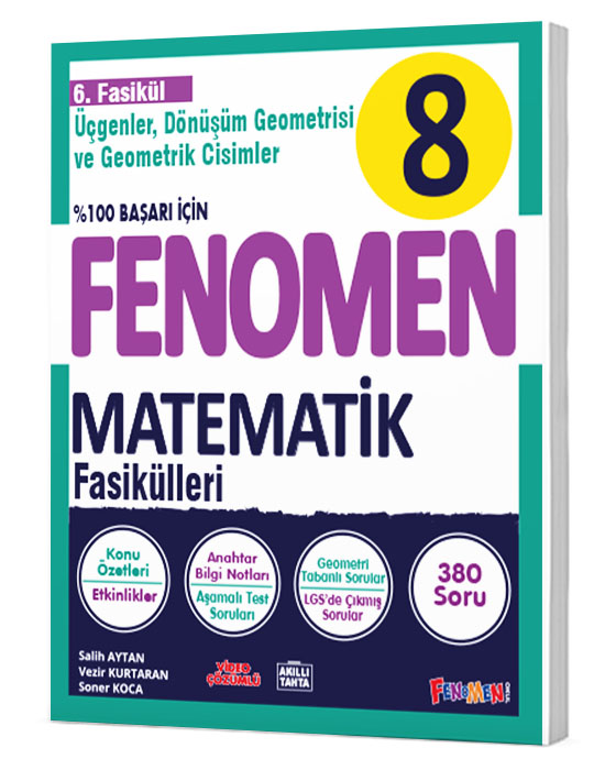  8 FENOMEN MATEMATİK 6FASİKÜL (ÜÇGDÖN GEO VE GEO CİS) | Kolektif | Fenomen Serisi | 9786257174787 | 