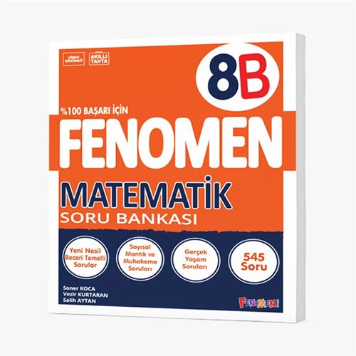  8 FENOMEN MATEMATİK (B) SORU BANKASI | FENOMEN OKUL | 9786057575432 | 