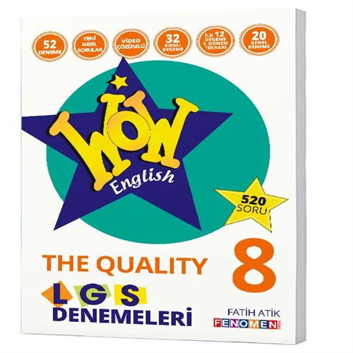  8 WOW ENGLİSH THE QUALITY 52 DENEME | Fatih Atik | Wow (Hazırlık) | 9786057790408 | 