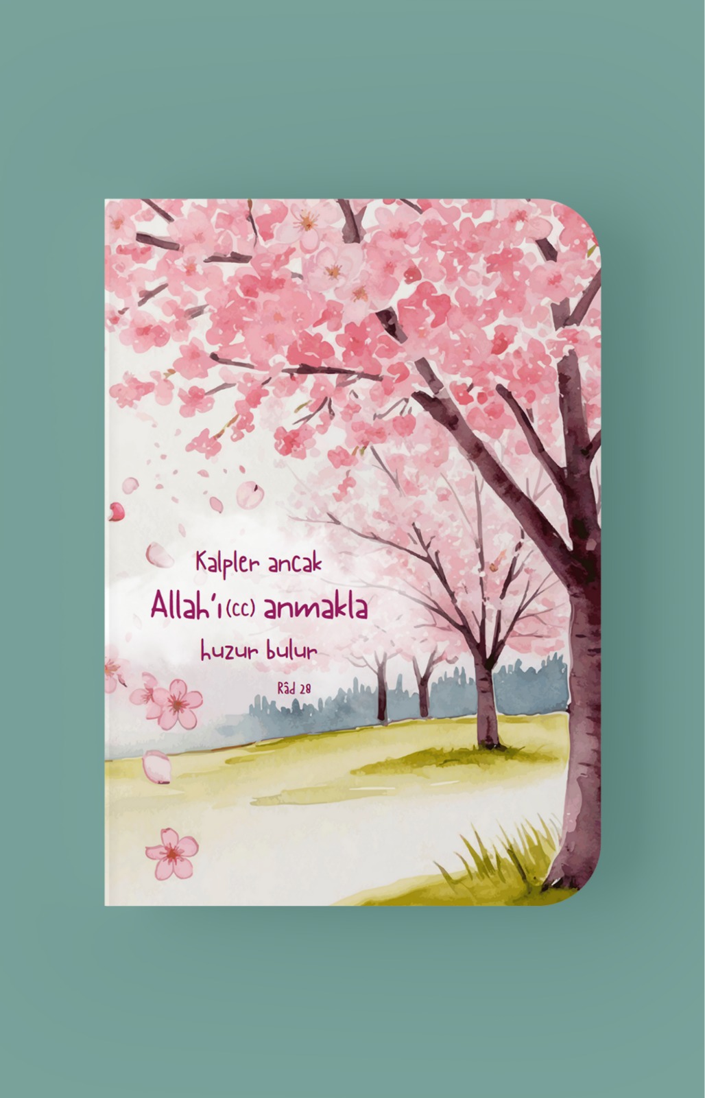 Kalpler Ancak Allah'ı Anmakla Huzur Bulur Mini Defter - A6 Çizgili