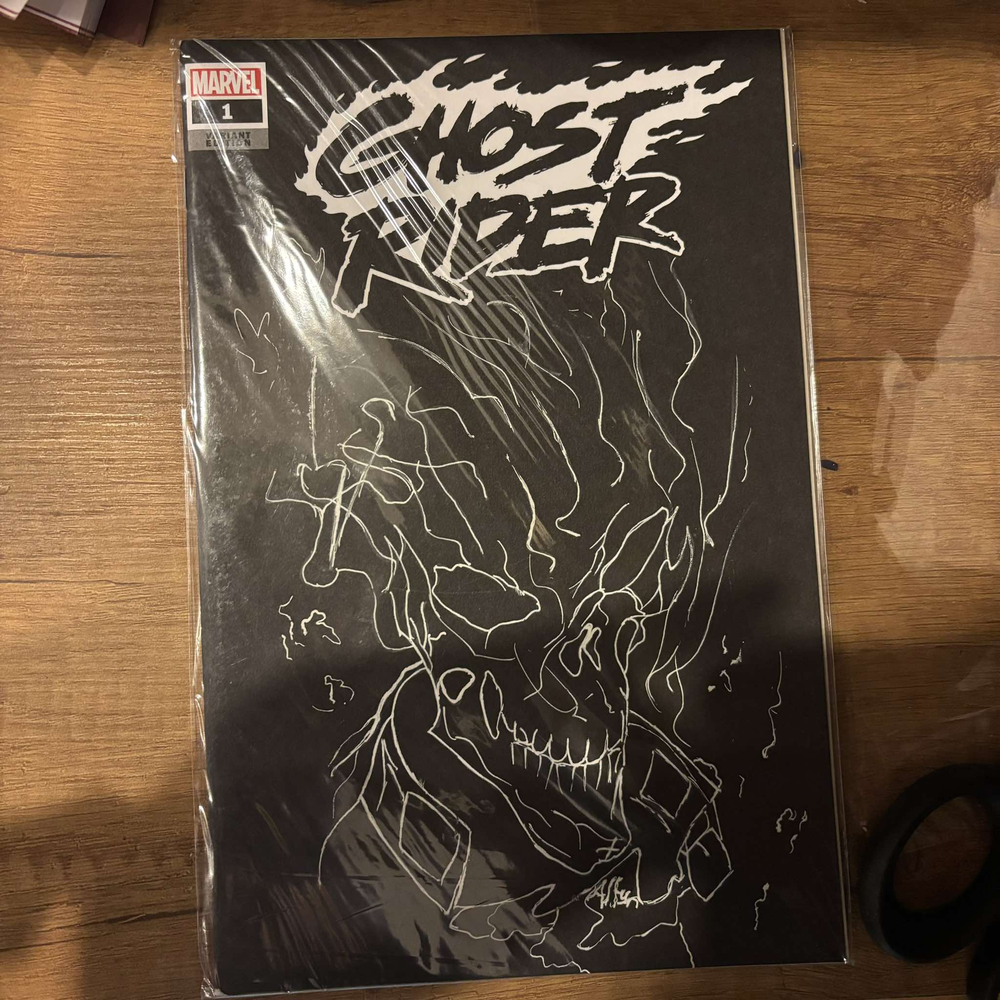 Ghost Rider (2019 series) #1 (237) [Blank Sketch Cover] | Üzerine Çizim Yapılmıştır