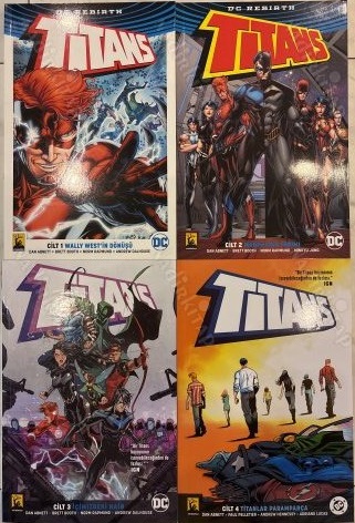 Titans Cilt 1,2,3,4 – Wally West'in Dönüşü, Manhattan Yapımı, İçimizdeki Hain, Titanlar Paramparça