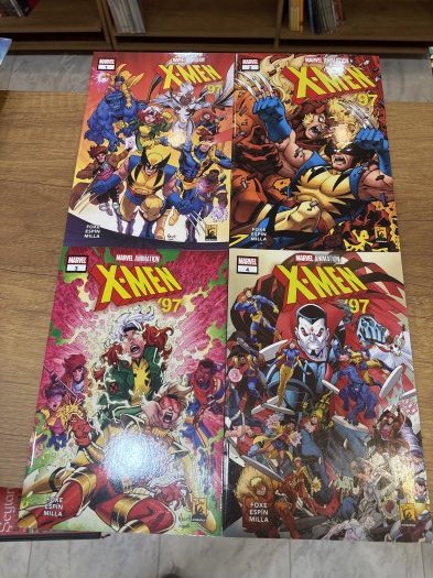 X-Men 97 - Sayı 1,2,3,4 Ana Kapak Set;X Men