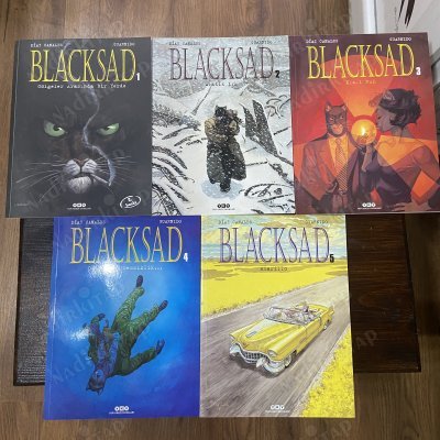 Blacksad Cilt 1,2,3,4,5 Set - Takım | Gölgeler Arasında Bir Yerde - Arktik Irk - Kızıl Ruh - Cehennem, Sessizlik - Amarillo