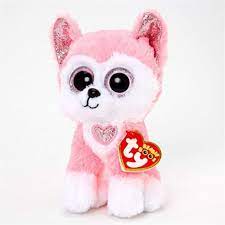MEGA TY PELUŞ KÖPEK HUNK 36370 HUSKY PEMBE 15 CM