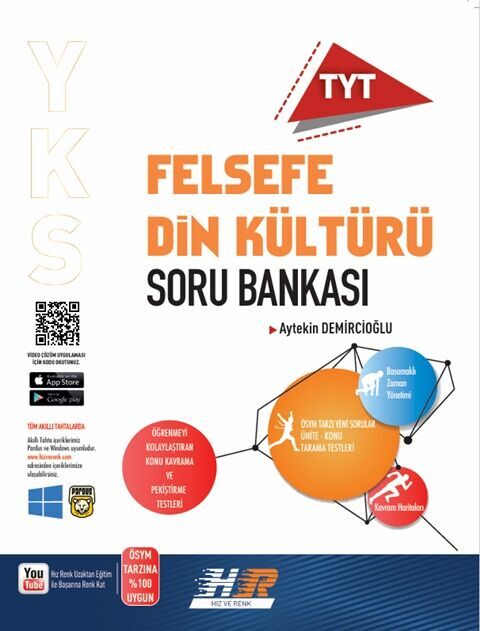  Tyt Hız Ve Renk SB Felsefe Din Klt 2022 | Kolektif | Hız ve Renk Yayınları (Hazırlık) | 9786057530905 | 