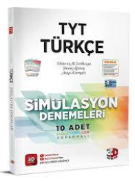  3D Yayınları TYT Türkçe Simülasyon Denemeleri | 3D Yayınları (Hazırlık) | 9786051949765 | 