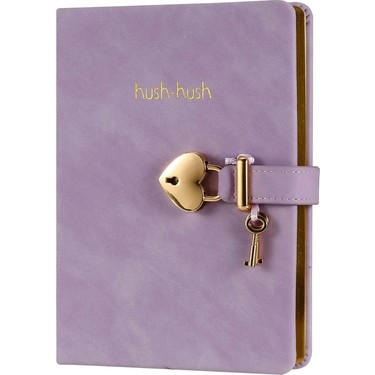 VJ 1333 VİCTORİA'S JOURNALS HUSH HUSH KİLİTLİ DEFTER 80GR. 160 YP.ÇİZG. LİLA