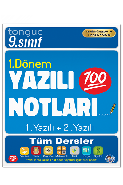 Tonguç Akademi 9. Sınıf Yazılı Notları 1. Dönem 1 ve 2. Yazılı