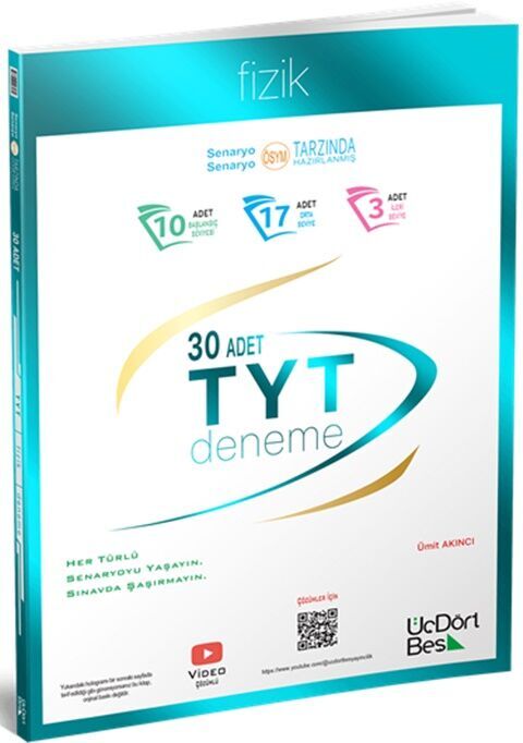 Üç Dört Beş TYT Fizik 30 Deneme
