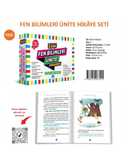  3Sınıf Fen Bilimleri Ünite Hikayeleri | Kolektif | Martı Yayınları | 9786254480829 | 