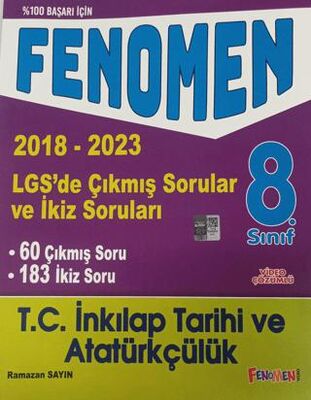 Fenomen 8. Sınıf LGS  8. Sınıf İnkılap Tarihi ve Atatürkçülük Çıkmış Sorular ve İkiz Soruları