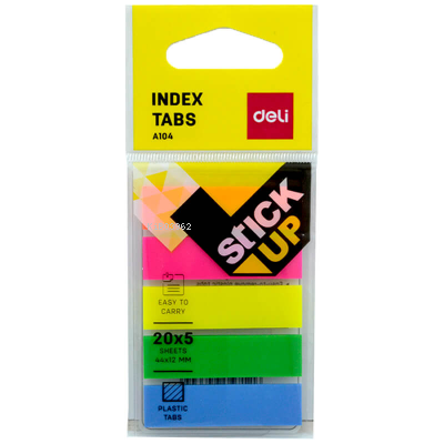 Deli Yapışkanlı Not Şerit 44×12mm 5*20yp