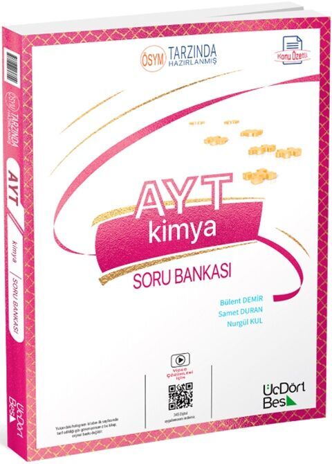 Üç Dört Beş AYT Kimya Soru Bankası