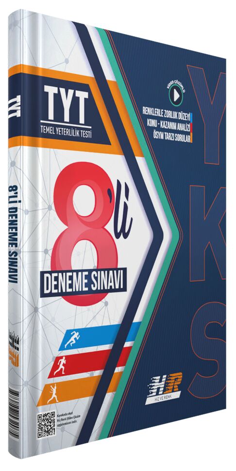  Hız ve Renk TYT 8 li Deneme | Kolektif | Hız ve Renk Yayınları (Hazırlık) | 9786257532075 | 