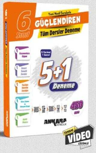Ankara Yayıncılık 6. Sınıf Güçlendiren Tüm Dersler Denemeleri