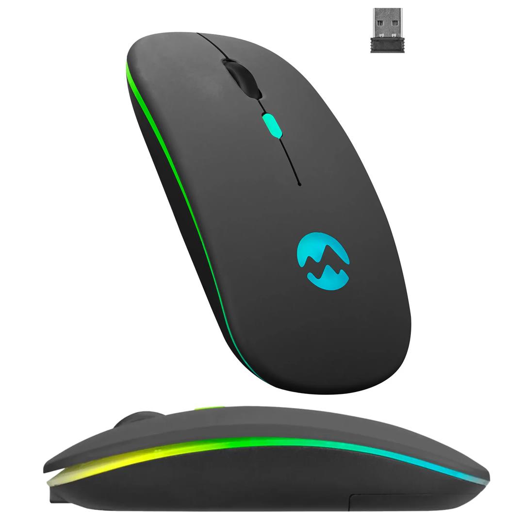 EVEREST KABLOSUZ MOUSE SMW-710 ŞARJLI LEDLİ SİYAH