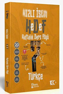  İSEM Yayıncılık Hızlı İsem Hedef 7 Sınıf Türkçe Haftalık Ders Föyü | İsem Yayıncılık (Hazırlık) | 9786052867662 | 