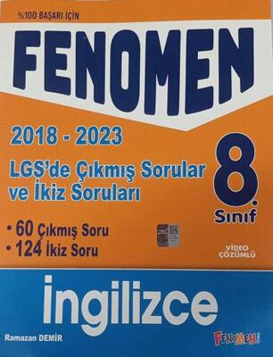 Fenomen LGS  8. Sınıf İngilizce Çıkmış ve İkiz Sorular