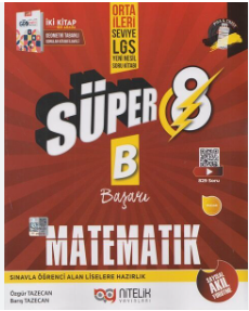 Nitelik Yayınları Süper 8. Sınıf Matematik (B) Soru Kitabı