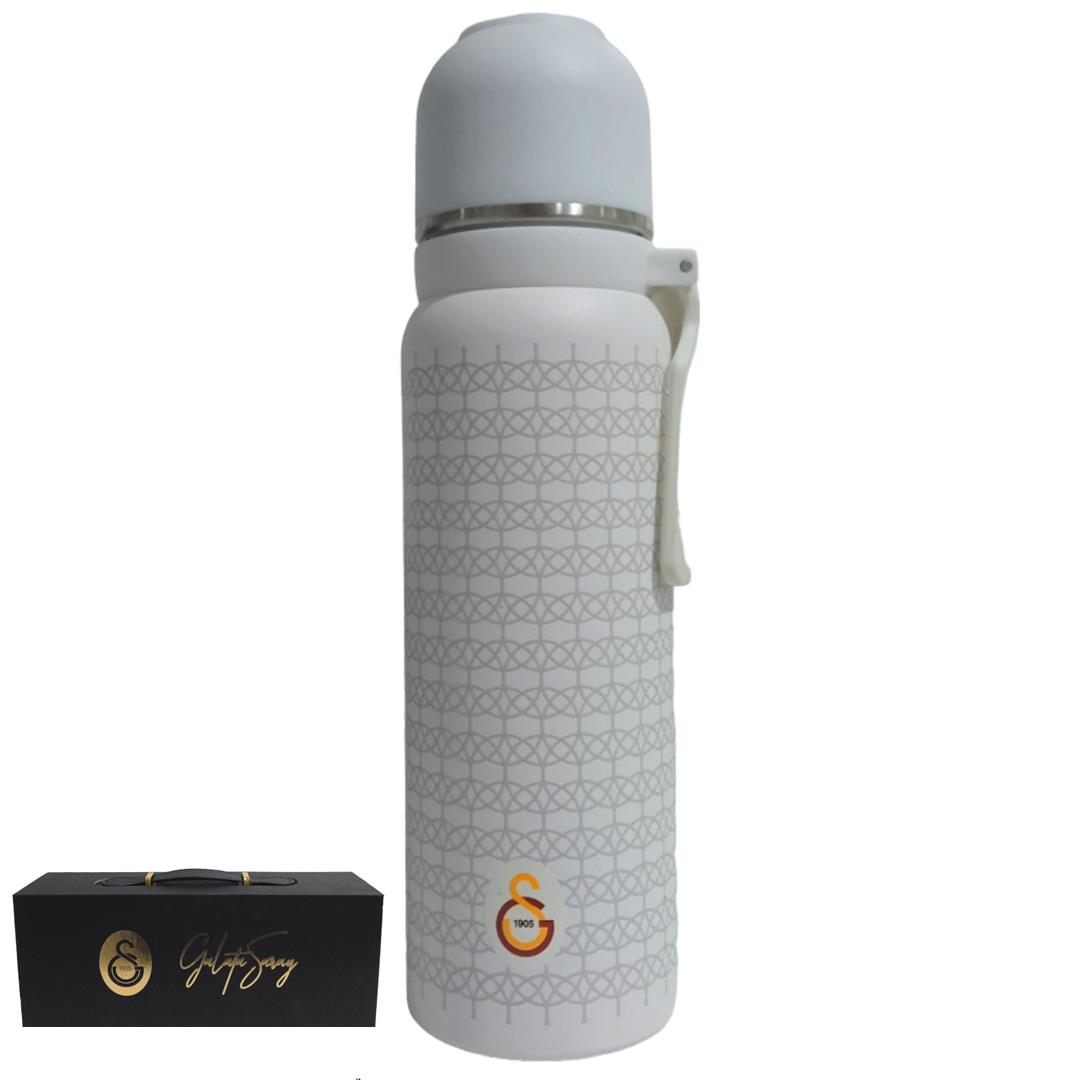 GALATASARAY MATARA ÇELİK 587194 BARDAKLI KAPAK BEYAZ 650 ML
