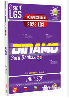  Tonguç 1 Dönem Konuları 2023 LGS İngilizce Dinamo Soru Bankası | Tonguç Yayınları | 9786254222313 | 