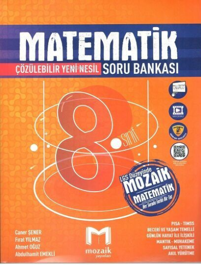  Mozaik 8Sınıf Matematik Soru Bankası | Mozaik (Hazırlık) | 9786257870443 | 