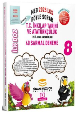Sinan Kuzucu Yayınları 8. Sınıf İlk Doz T.C. İnkılap Tarihi ve Atatürkçülük 40 Sarmal Deneme