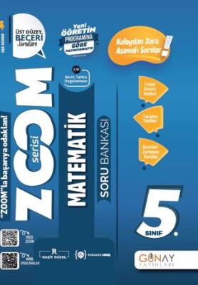  Günay Yayınları 5 Sınıf Zoom Matematik Soru Bankası | GENEL | 9786256218079 | 