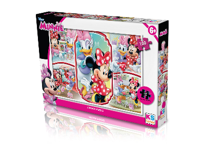 Ks Minnie 100 Parça Puzzle