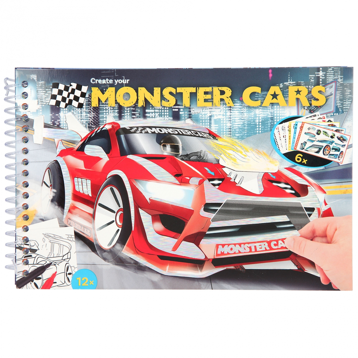 AGT TOPMODEL MONSTER CARS COLOURİNG BOOK