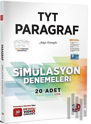  3D TYT Paragraf Denemeleri | 3D Yayınları (Hazırlık) | 9786259400150 | 