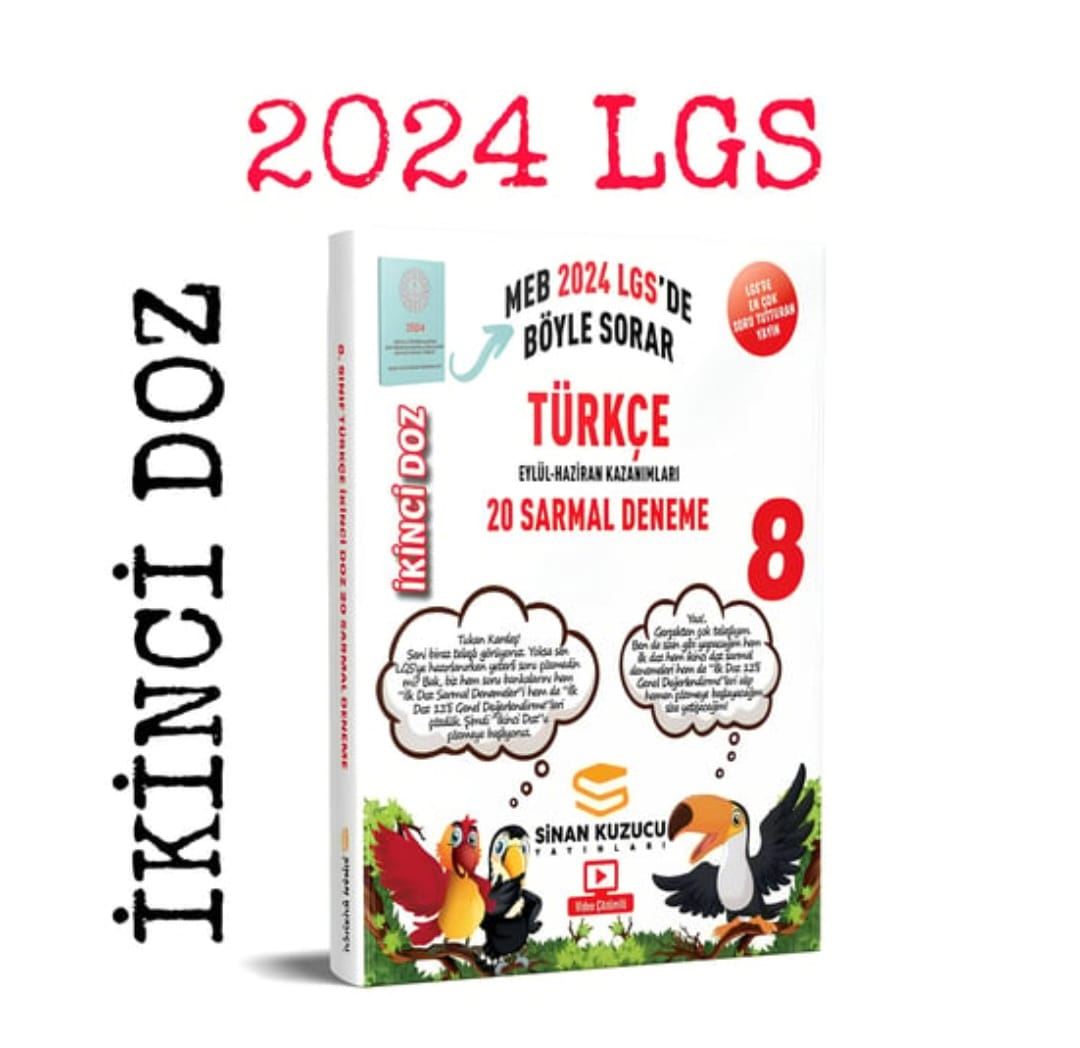 Sinan Kuzucu 8. Sınıf 2024 İKİNCİ DOZ Sarmal Branş Denemeleri Türkçe