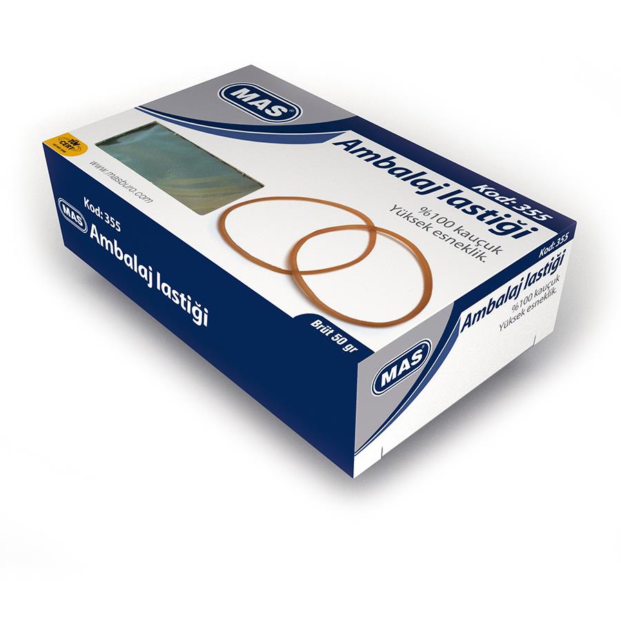 Mas 370 Mini Ambalaj Lastiği 50 gr Kutu