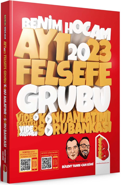  Benim Hocam 2023 AYT Felsefe Grubu Video Destekli Konu Anlatımı Soru Bankası | Benim Hocam Yayınları | 9786258161373 