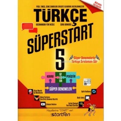 Starfen 5.Sınıf Türkçe Soru Bankası Süperstart Serisi